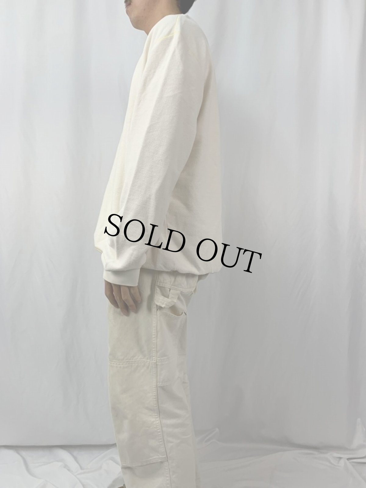 画像3: LANDS'END 前V 鹿の子スウェット XL (3)