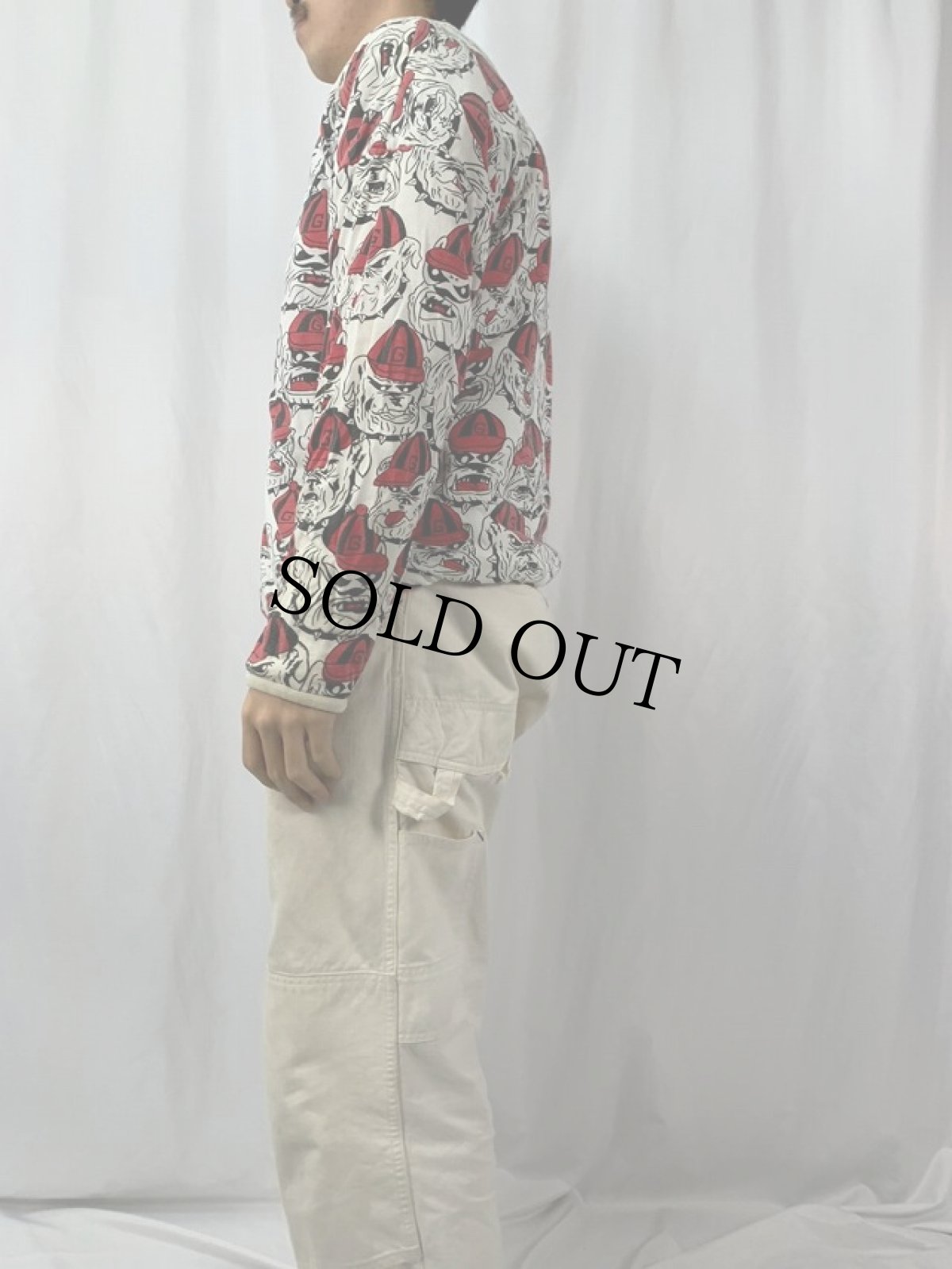 画像4: 80〜90's GEORGIA BULLDOGS 中綿入り リバーシブルスウェット (4)