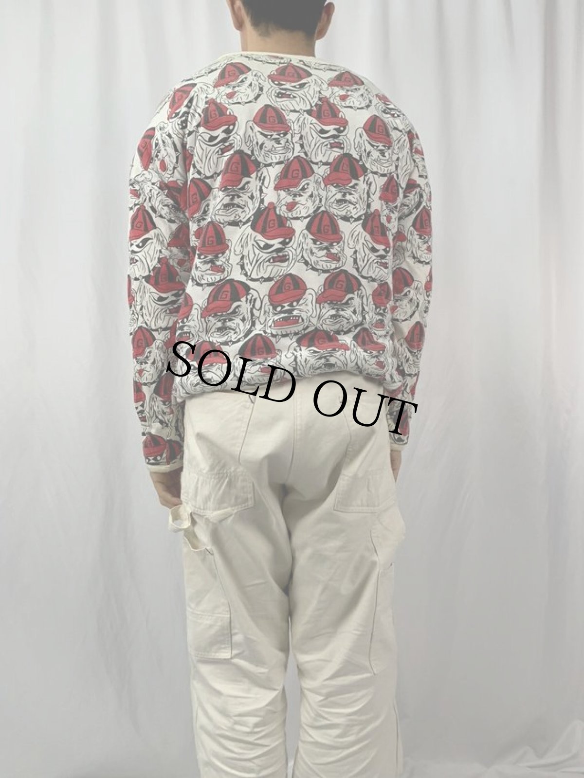 画像5: 80〜90's GEORGIA BULLDOGS 中綿入り リバーシブルスウェット (5)