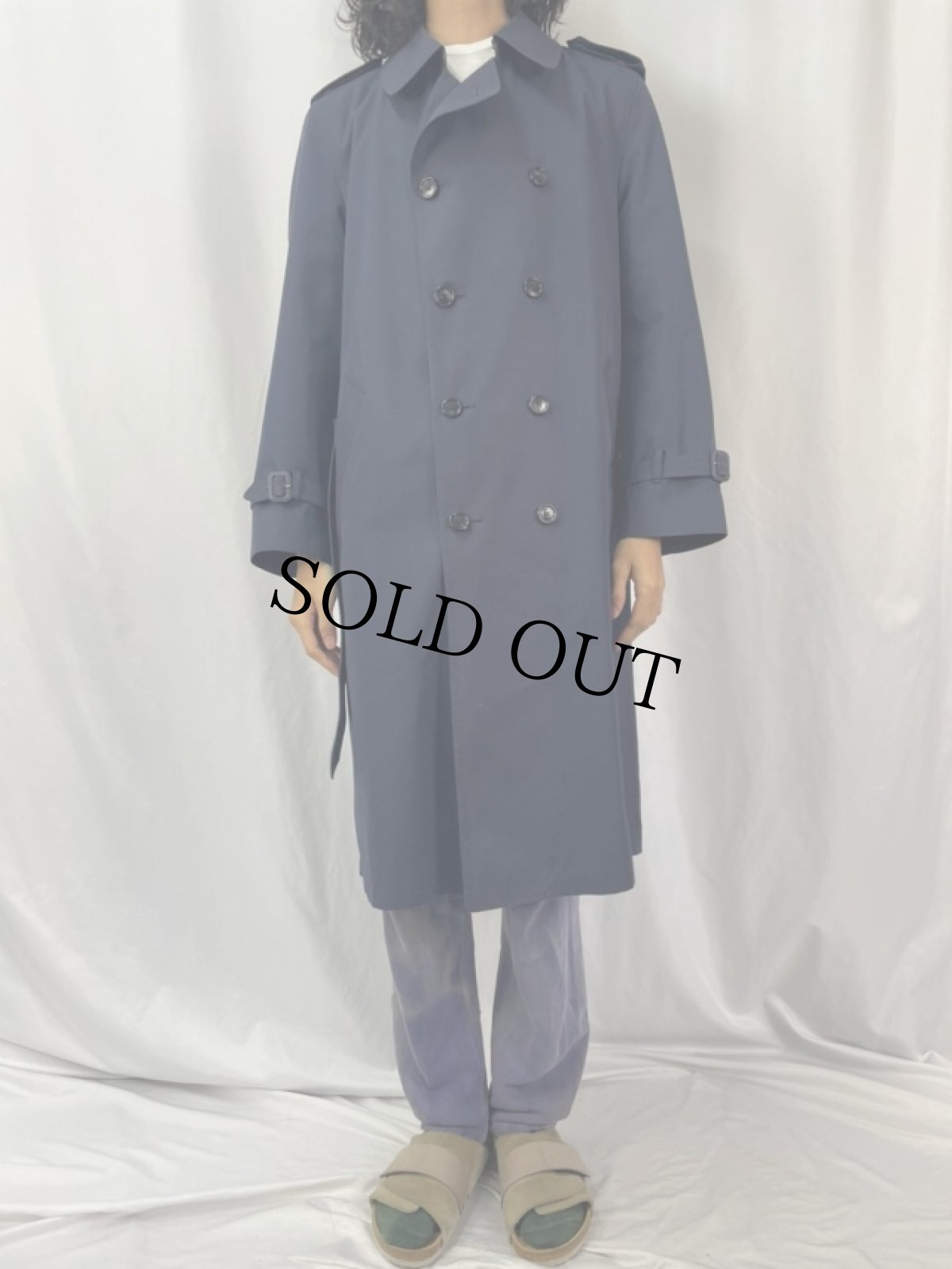 画像2: 90's LONDON FOG CANADA製 ポリエステル×コットン トレンチコート SIZE 38R (2)