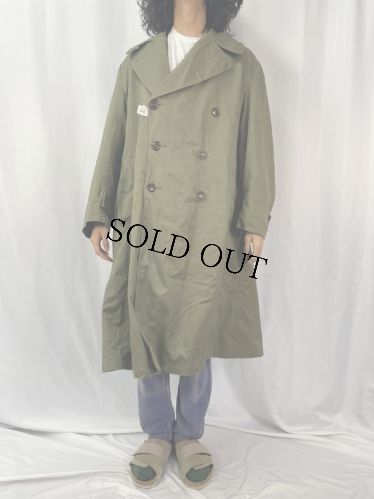 画像2: 50's U.S.ARMY M-1950 ウールライナー付き オーバーコート LARGE-REGULAR (2)