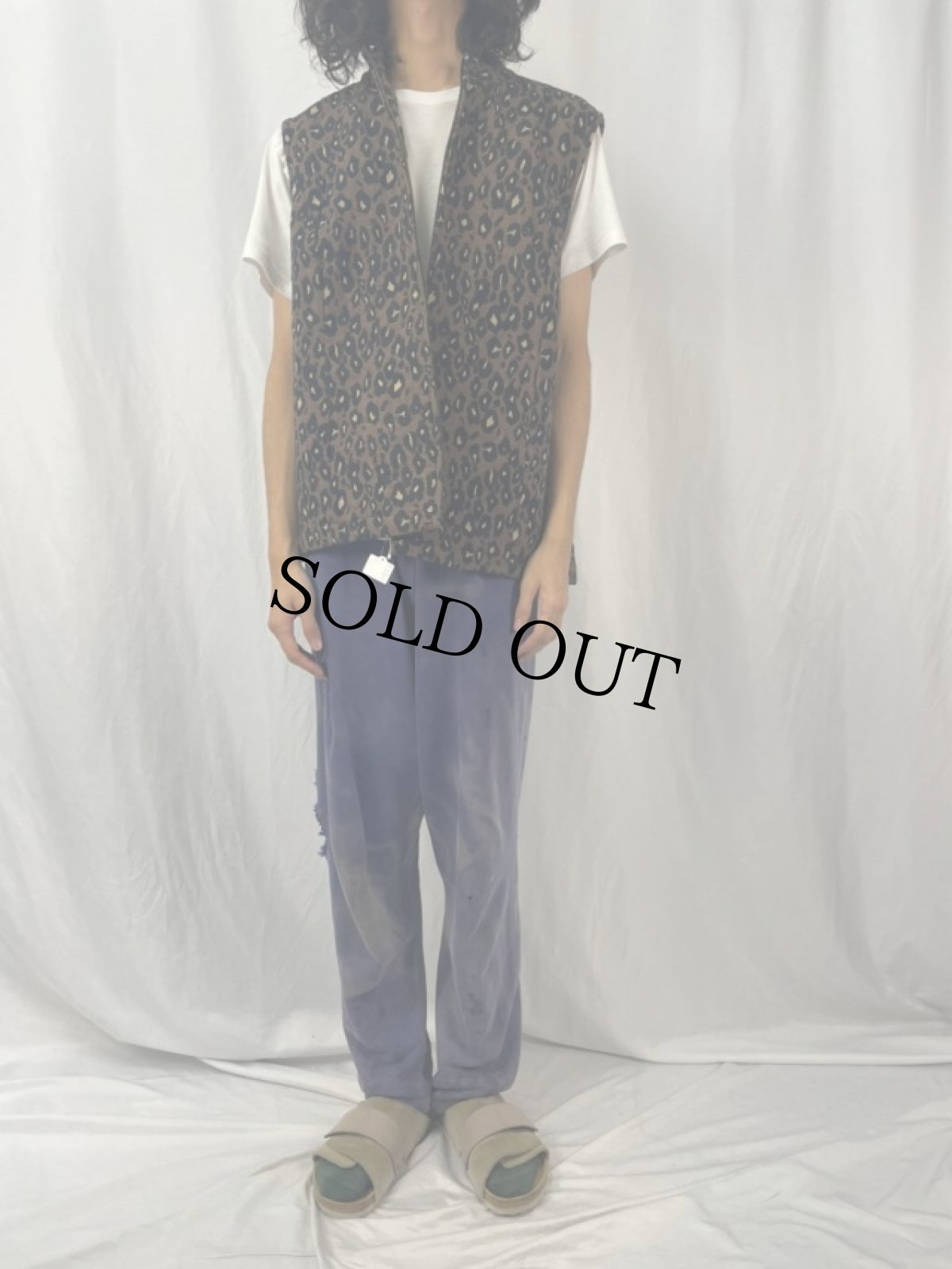 画像2: レオパード柄 ベスト SIZE 18W (2)