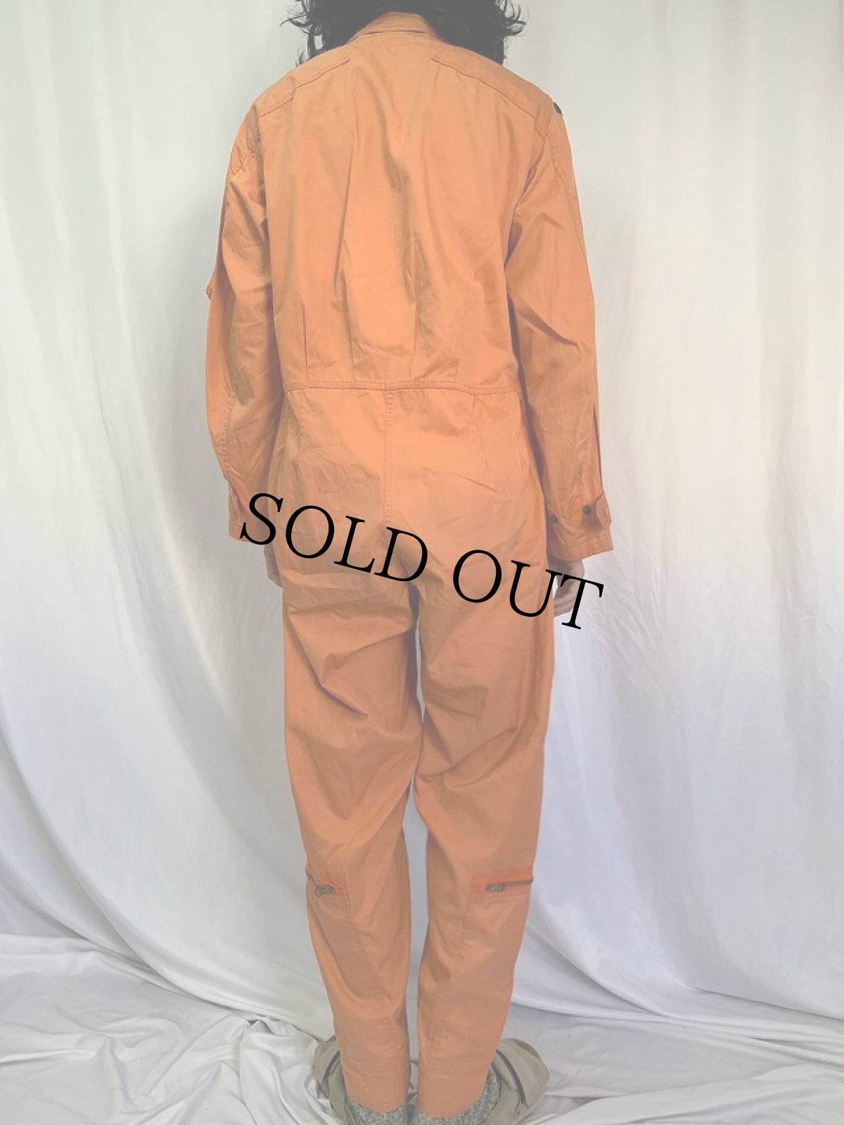 画像4: 60's U.S.AIR FORCE SENIOR PILOT "K-2B" VERY LIGHT ORANGE FLYING SUIT MEDIUM-REGULAR (4)