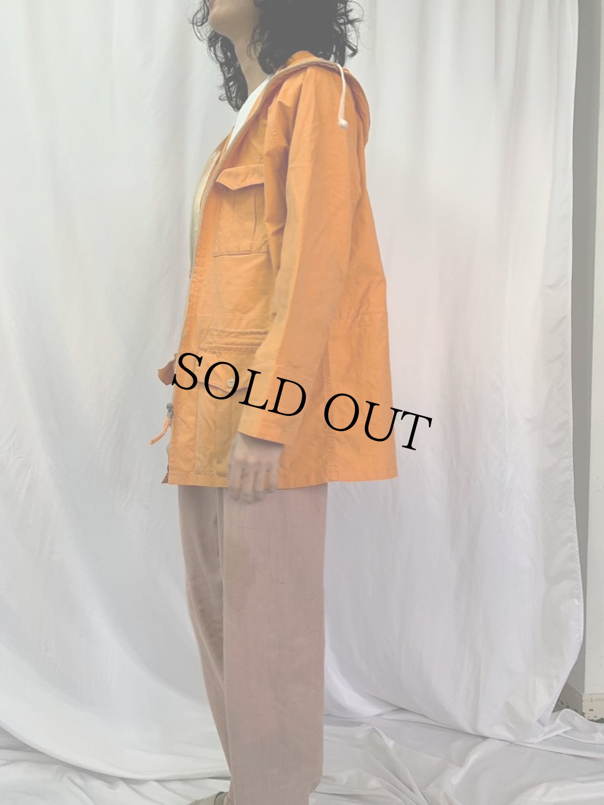 画像3: 50-60's BLACKS OF GREENOCK BRITAIN製 "Ventile" ジップフーデッドジャケット L (3)