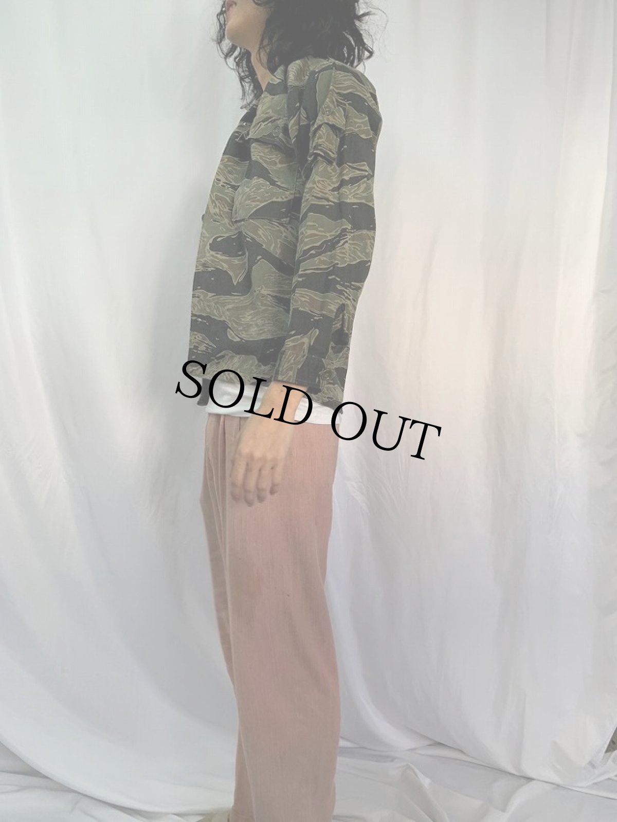 画像3: 60's U.S.MILITARY タイガーカモ柄 シャツ (3)