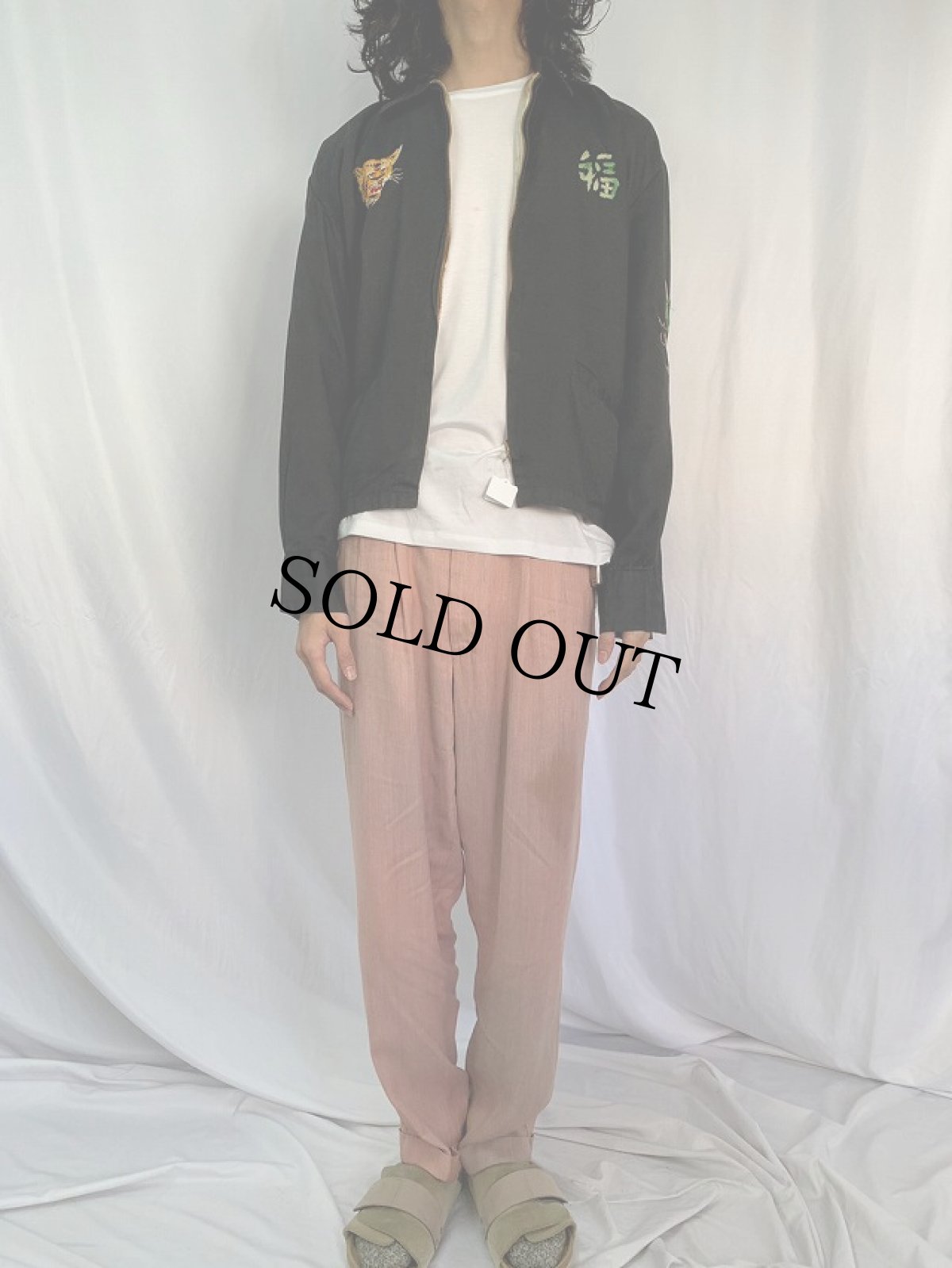 画像3: 60's "CHU LAI 1965" 虎×龍刺繍 ベトジャン BLACK (3)