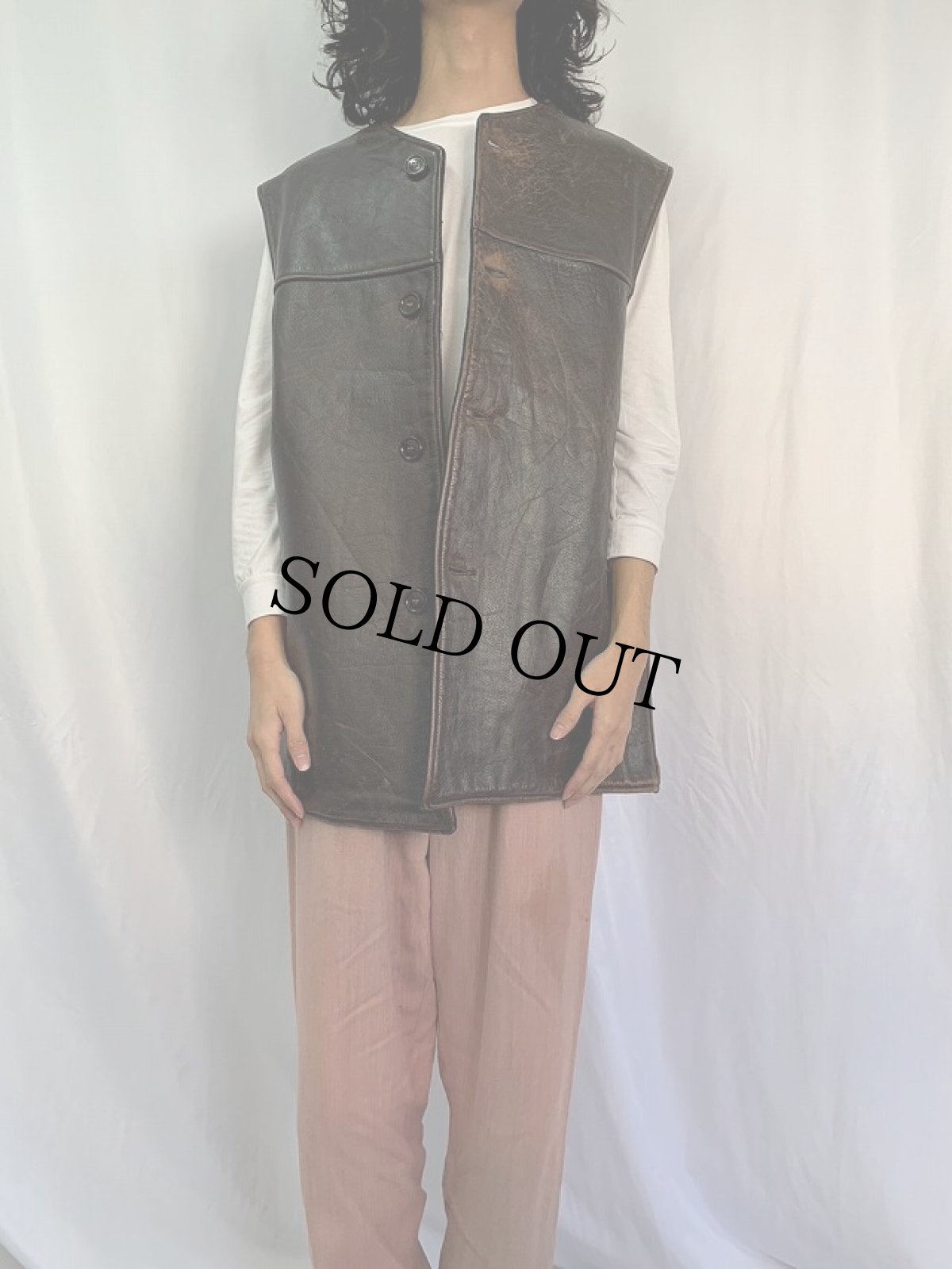 画像2: 1910's WW1 U.S.Military ジャーキンベスト (2)