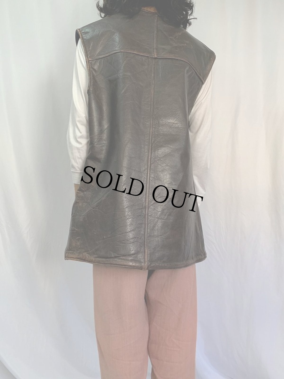 画像4: 1910's WW1 U.S.Military ジャーキンベスト (4)