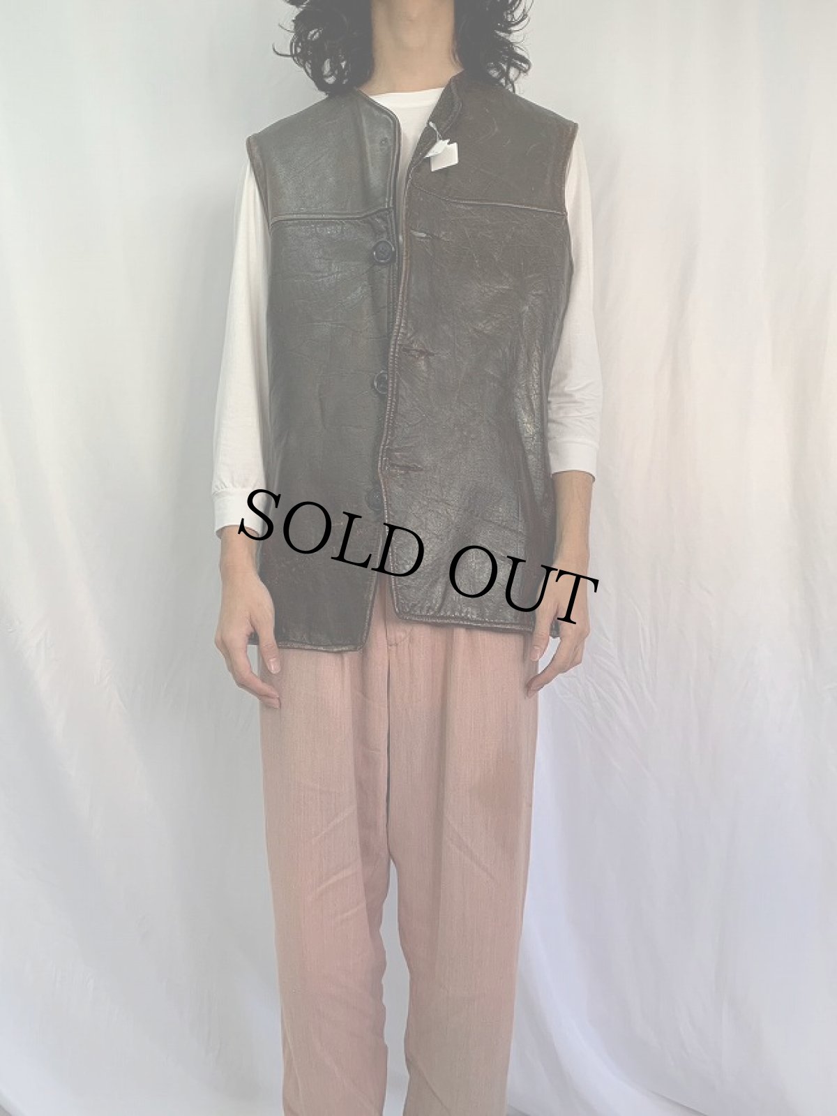 画像2: 1910's WW1 U.S.Military ジャーキンベスト (2)