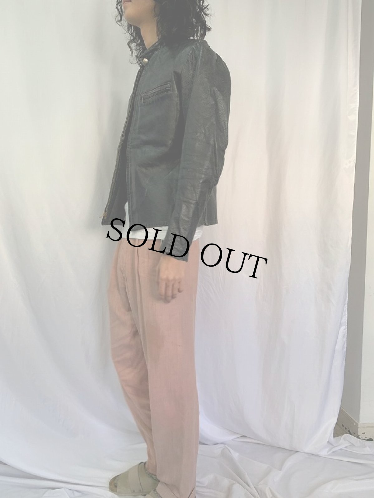 画像3: 60's AMF Harley-Davidson シングルライダースジャケット BLACK SIZE 38 (3)