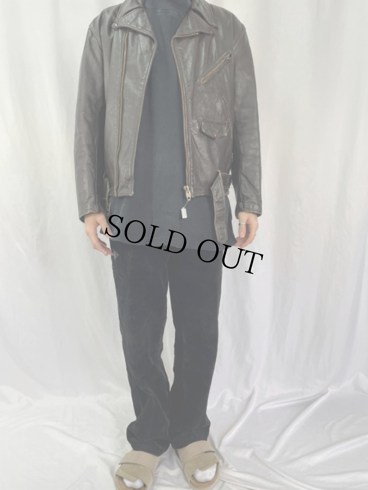 画像2: 60's H&A CANADA製 ダブルライダースジャケット (2)