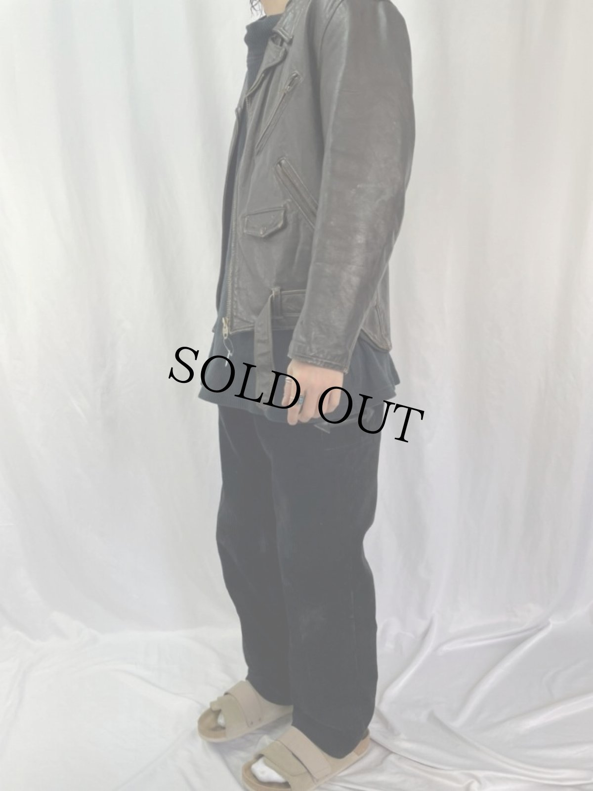 画像3: 60's H&A CANADA製 ダブルライダースジャケット (3)