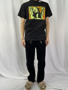 画像2: 90's KOZIK アートプリントTシャツ BLACK M DEADSTOCK (2)