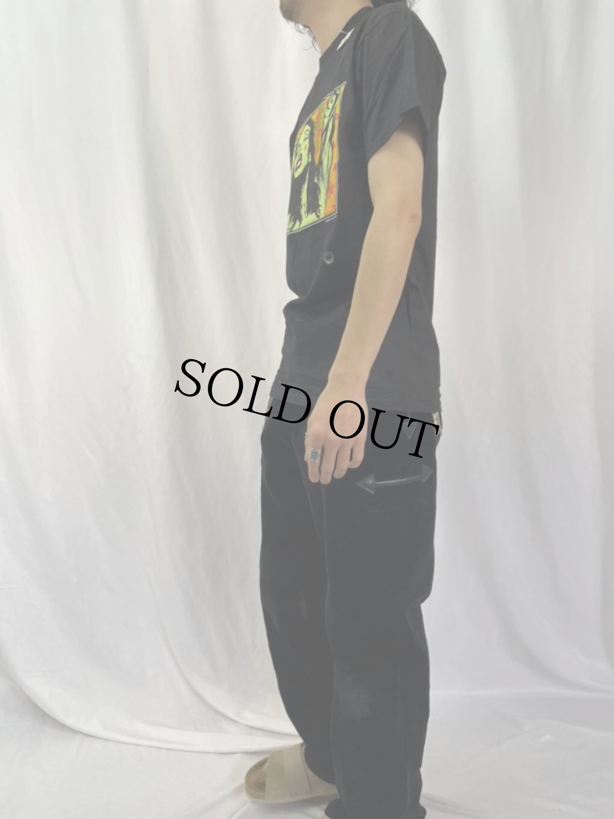 画像3: 90's KOZIK アートプリントTシャツ BLACK M DEADSTOCK (3)