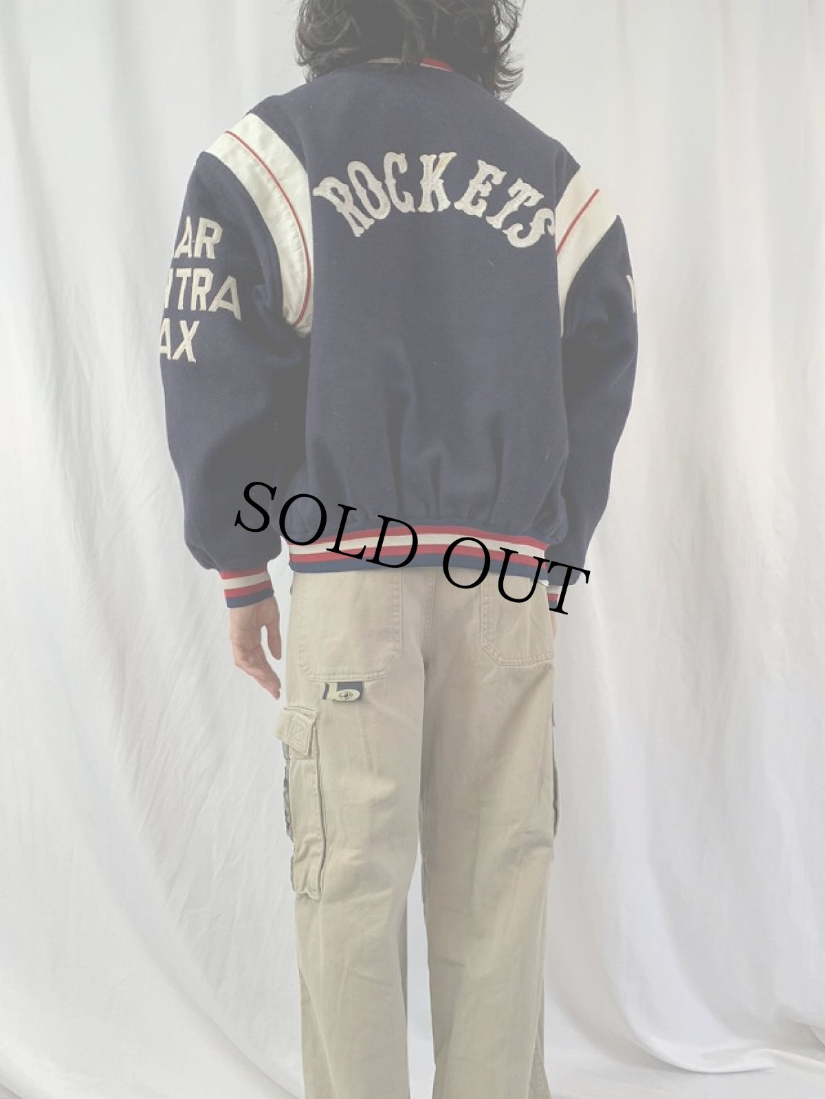 画像4: 〜80's USA製 "ROCKETS" ウールスタジャン 48 (4)