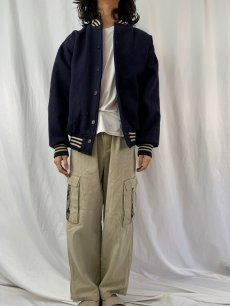 画像2: 〜80's EBBETS FIELD USA製 "WORLDWIDE PANTS" ウールスタジャン XL (2)