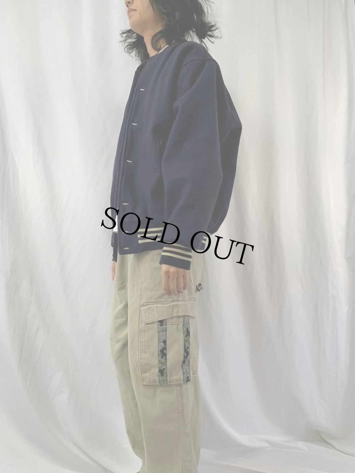 画像3: 〜80's EBBETS FIELD USA製 "WORLDWIDE PANTS" ウールスタジャン XL (3)