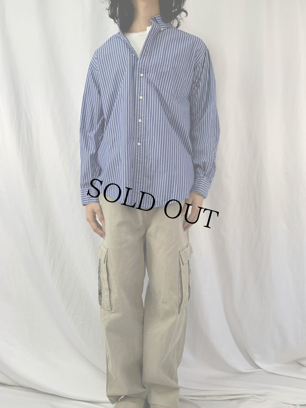 画像2: 90's Brooks Brothers USA製 ストライプ柄 ボタンダウンシャツ SIZE16 1/2-4 (2)