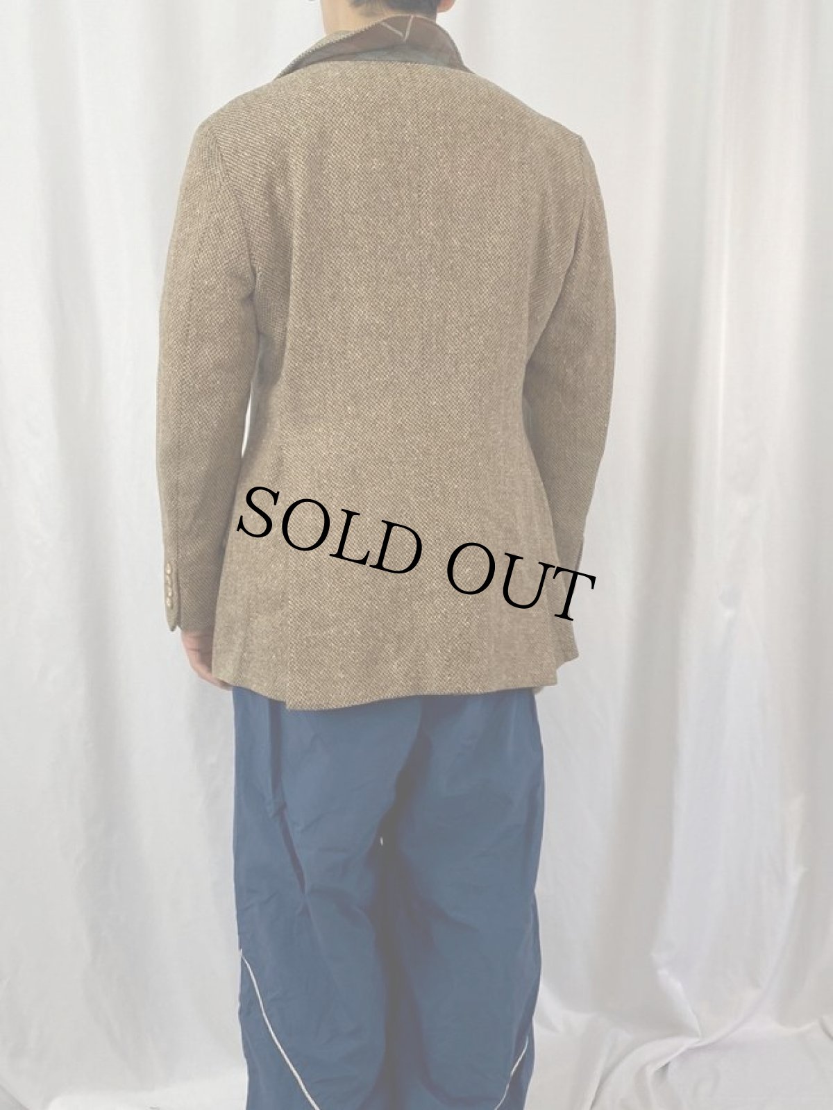 画像4: 70's POLO Ralph Lauren Neiman-Marcus別注 大文字タグ ツイードテーラードジャケット SIZE40R (4)