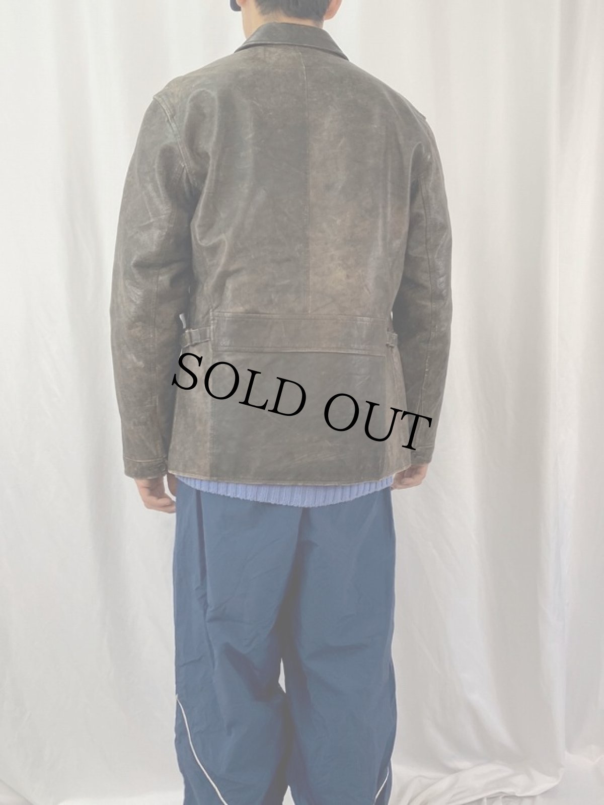 画像4: POLO Ralph Lauren レザージャケット S (4)