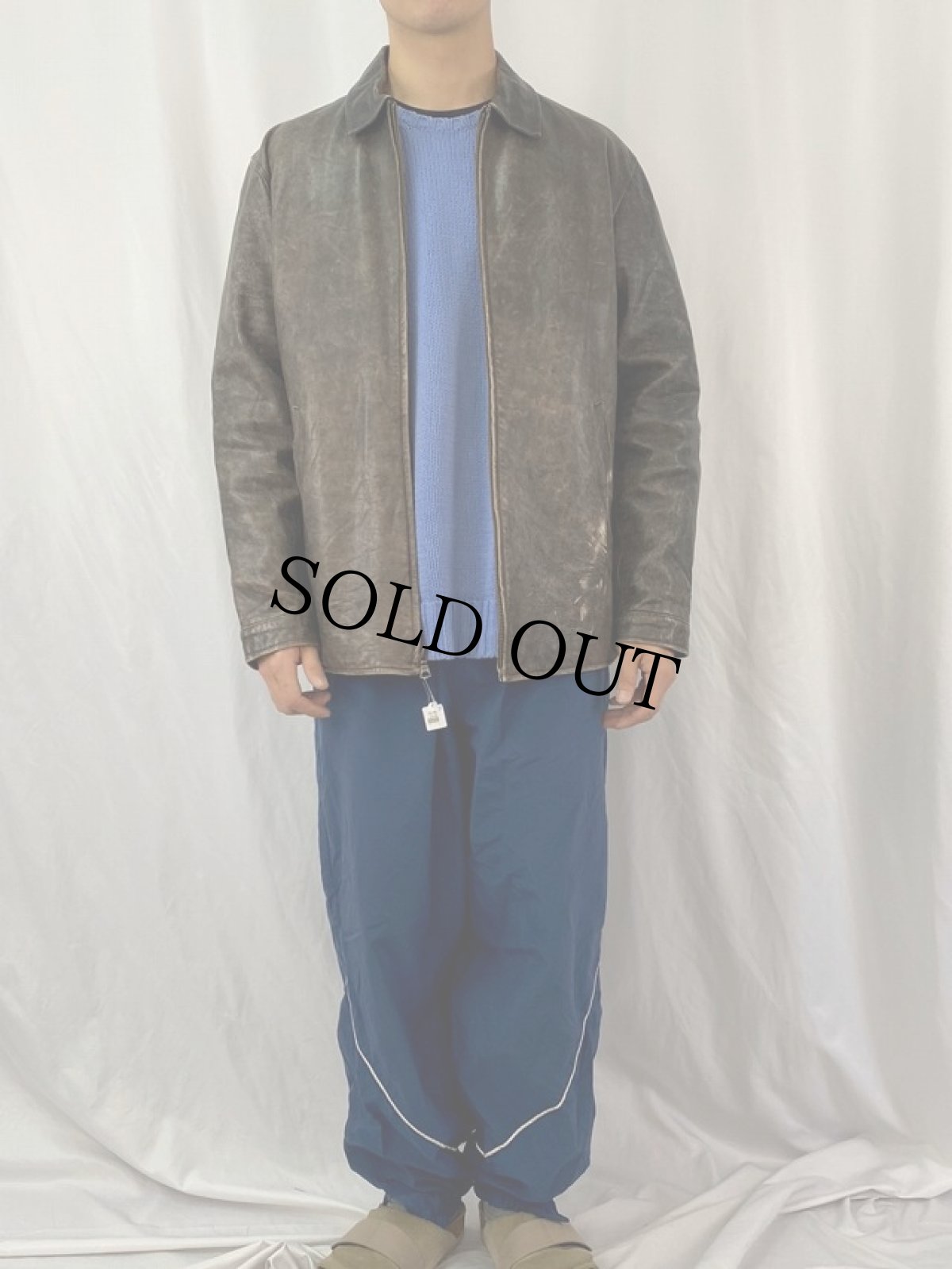 画像2: POLO Ralph Lauren レザージャケット S (2)