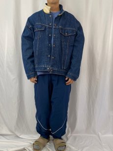 画像6: 90's Levi's×Hudson's Bay 70617-0291 USA製 ブランケットライナー リバーシブルデニムジャケット XL (6)