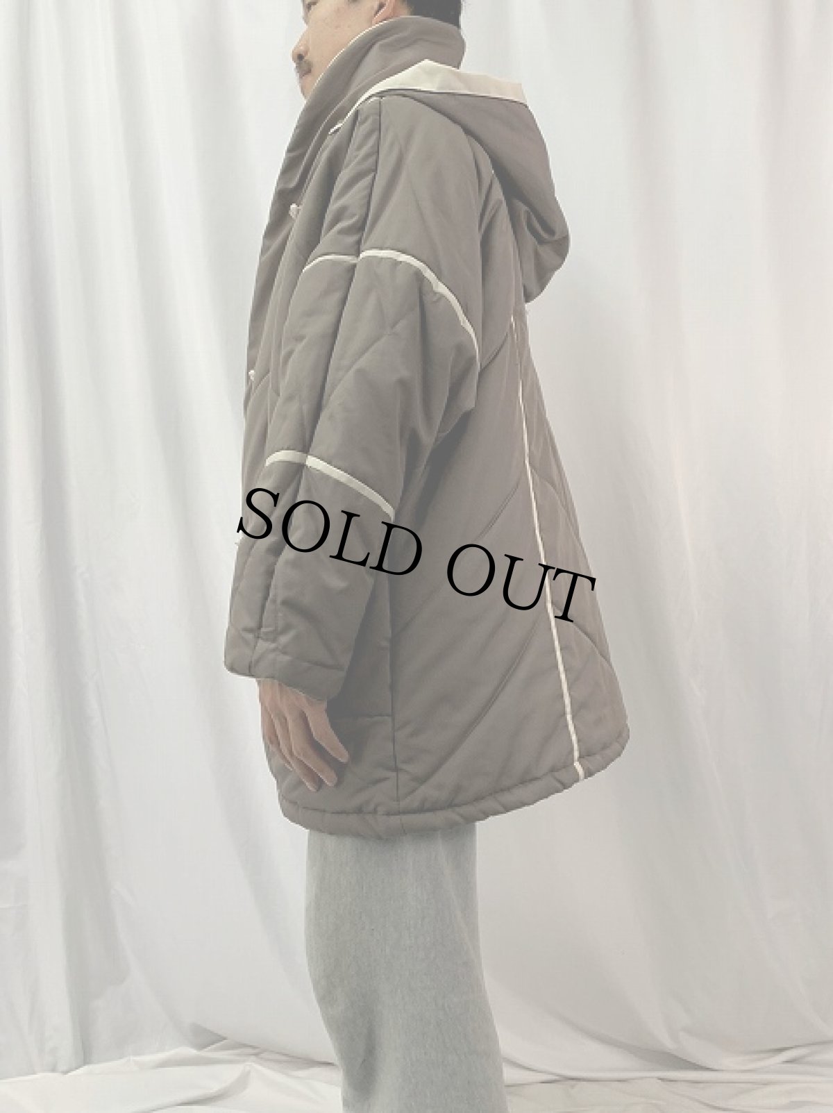 画像3: 80〜90's 中綿入り デザインフードコート (3)