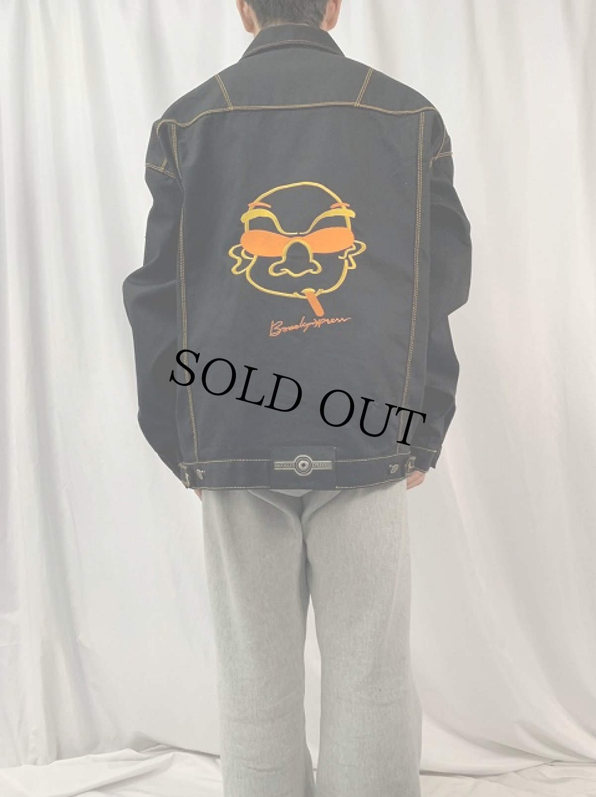 画像4: 2000's BROOKLYN XPRESS キャラクター刺繍 コットンツイルジャケット XXL (4)