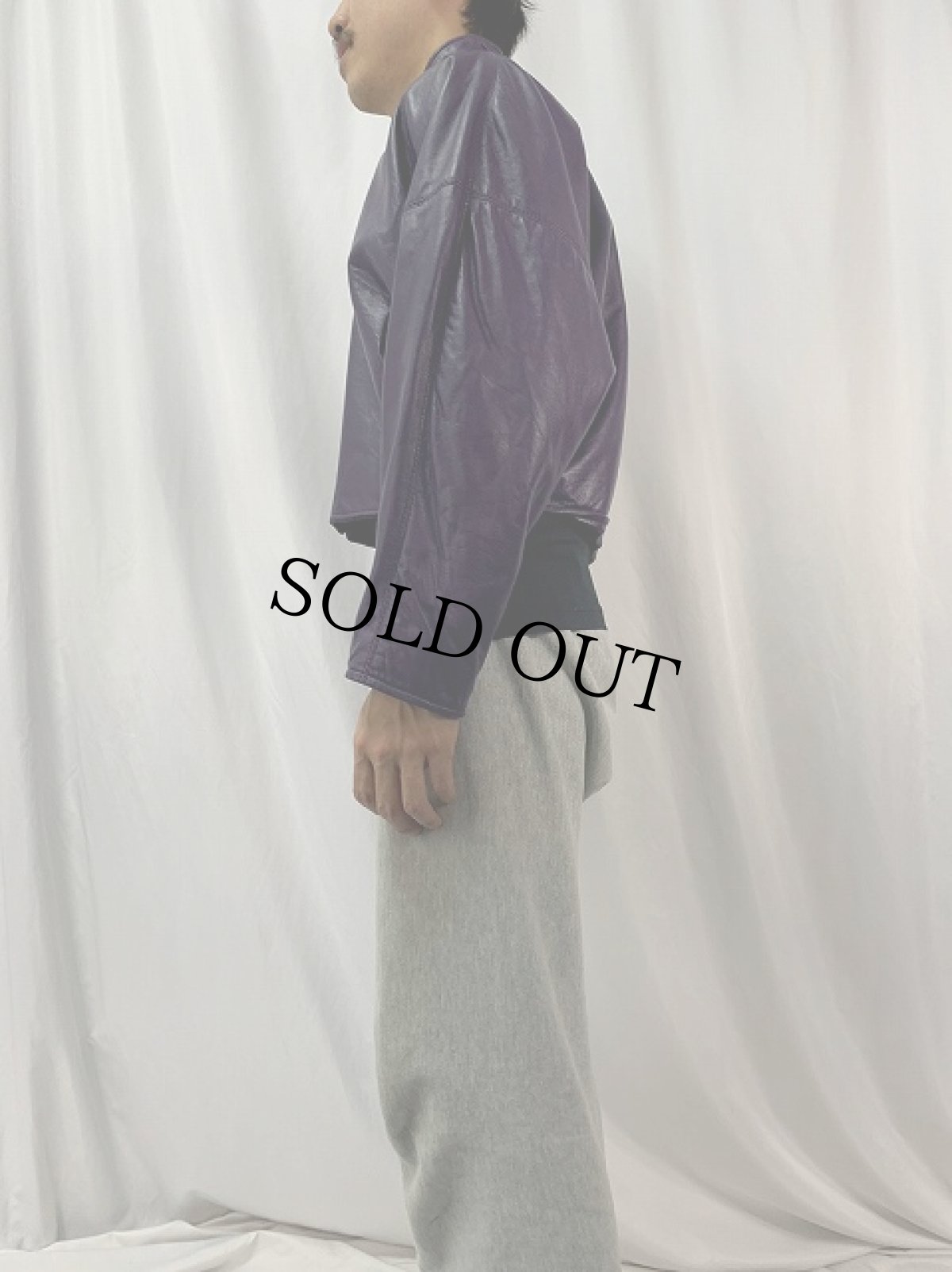 画像3: ANNE KLEIN ショート丈 レザージャケット (3)