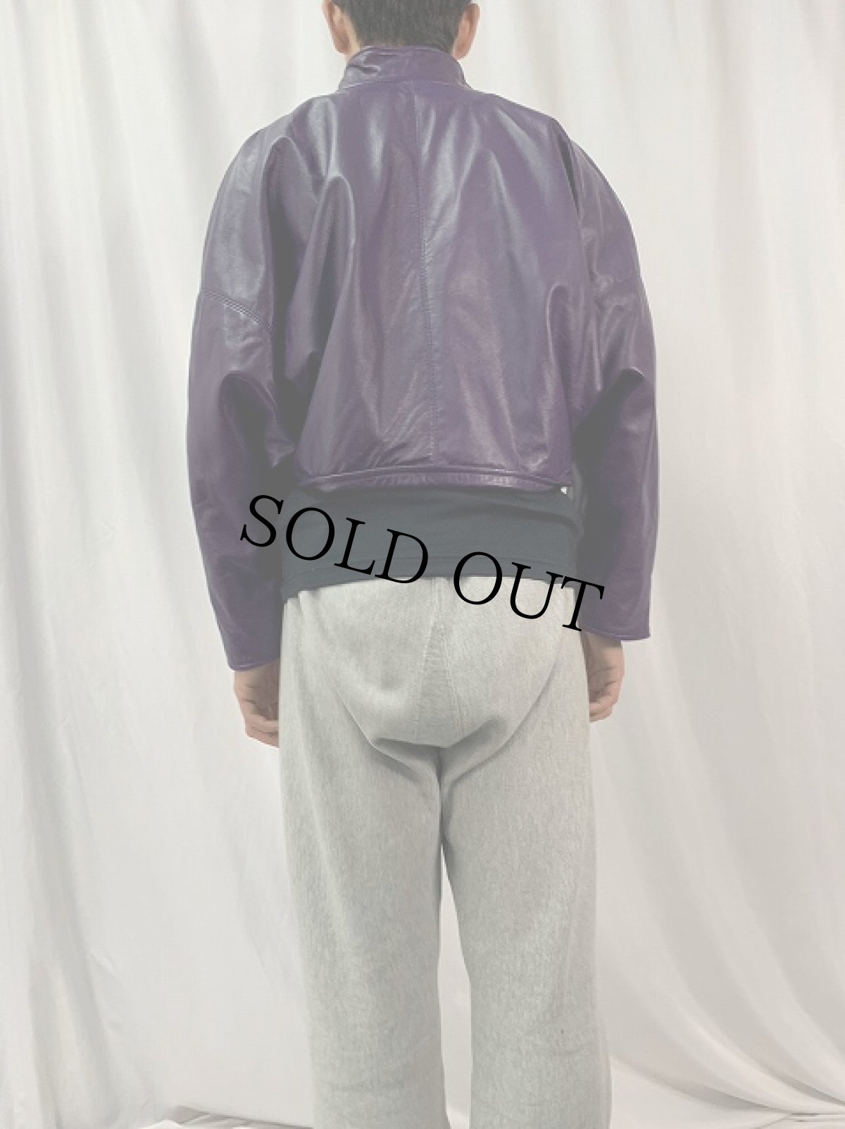 画像4: ANNE KLEIN ショート丈 レザージャケット (4)