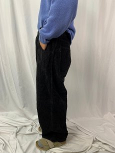 画像3: 90's〜 JNCO USA製 コーデュロイバギーパンツ BLACK W36 (3)