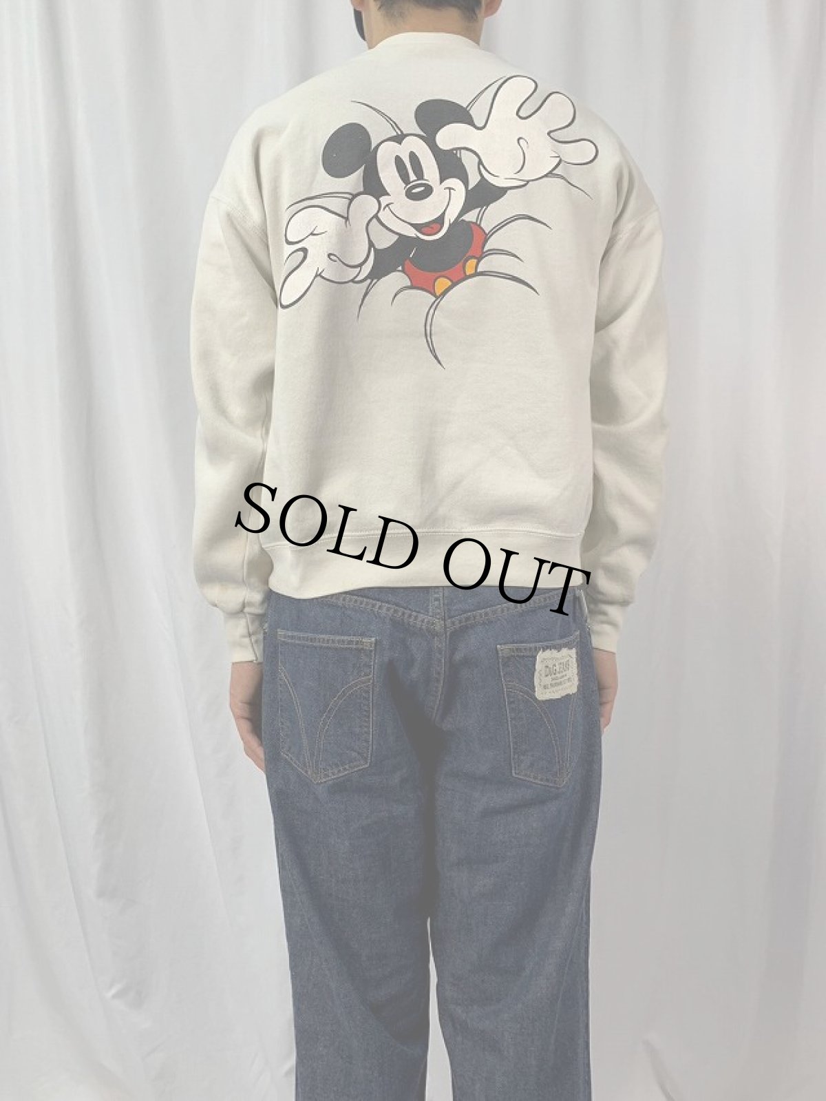画像4: 90's DISNEY MICKEY MOUSE USA製 キャラクタープリントスウェット L (4)