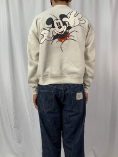 画像4: 90's DISNEY MICKEY MOUSE USA製 キャラクタープリントスウェット L (4)