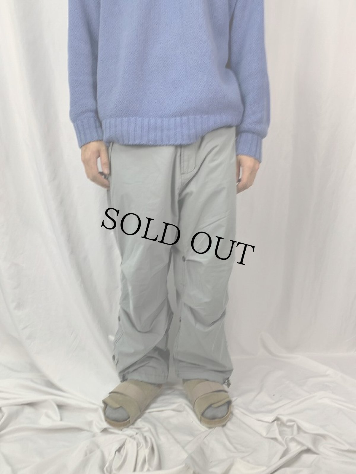 画像2: 2000's "龍年" 漢字×蝶刺繍 イージーパンツ M (2)