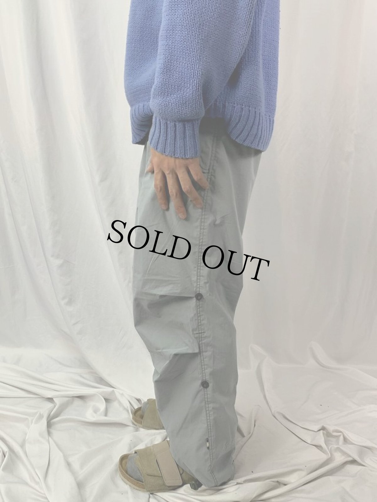 画像3: 2000's "龍年" 漢字×蝶刺繍 イージーパンツ M (3)