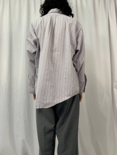 画像4: 90's BROOKS BROTHERS USA製 ストライプ柄 コットンポプリンボタンダウンシャツ SIZE17 1/2-5 (4)