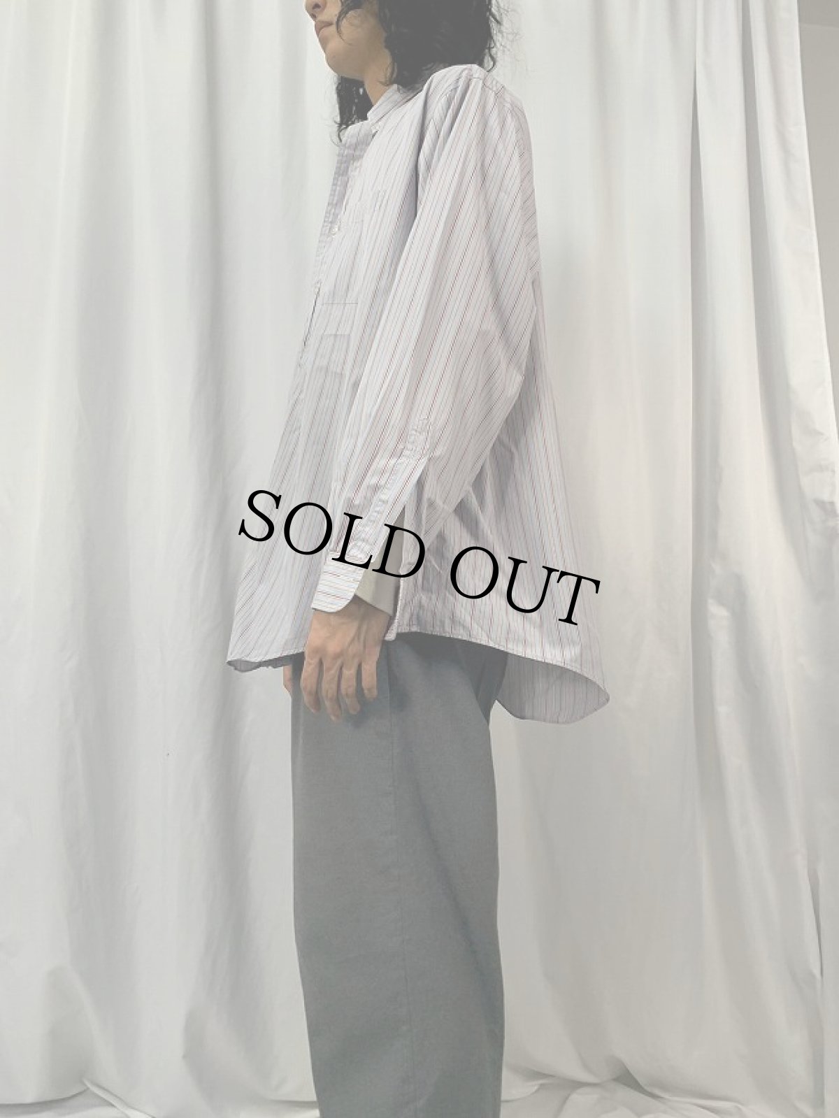 画像3: 90's BROOKS BROTHERS USA製 ストライプ柄 コットンポプリンボタンダウンシャツ SIZE17 1/2-5 (3)