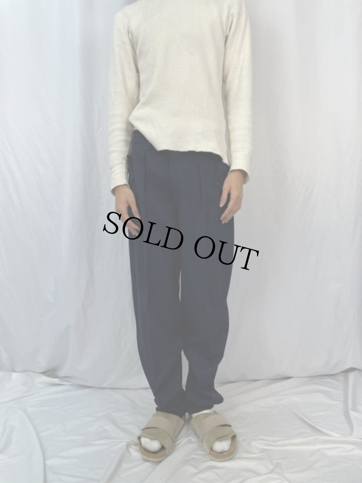 画像2: 50〜60's REAL SPORT SNOW CLOTH ウールギャバスキーパンツ W31 (2)