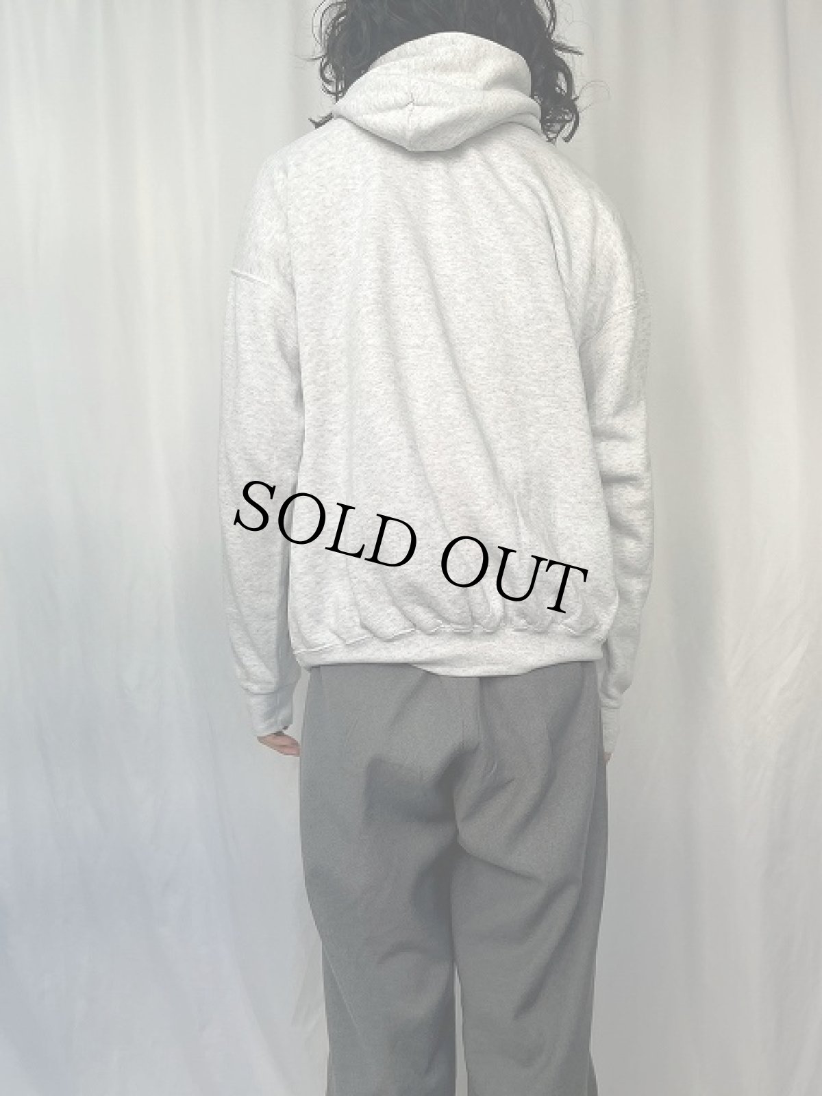 画像4: 90's X-LARGE USA製 "STORE" ロゴプリントスウェットフーディー XL (4)