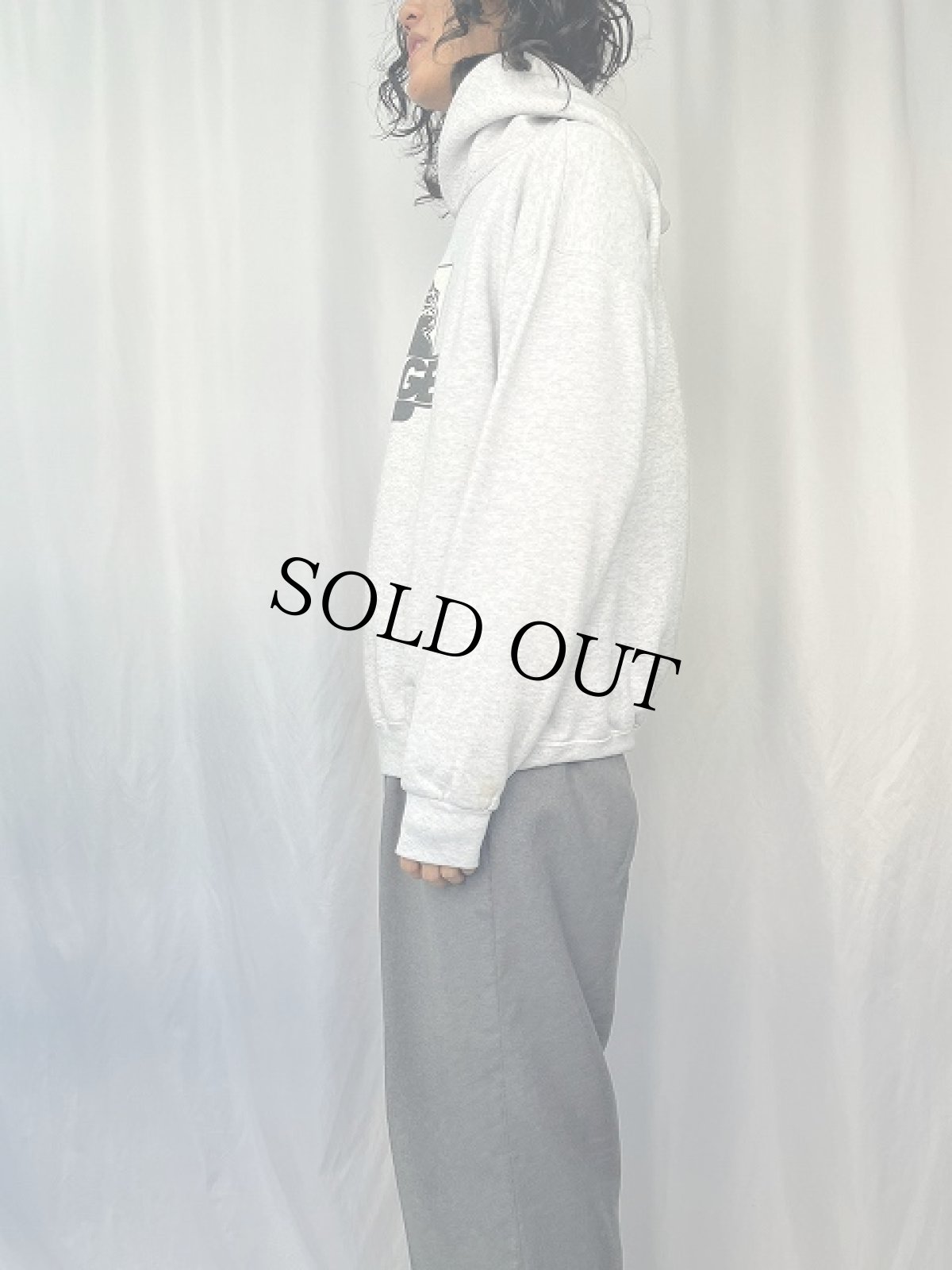 画像3: 90's X-LARGE USA製 "STORE" ロゴプリントスウェットフーディー XL (3)