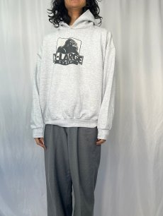 画像2: 90's X-LARGE USA製 "STORE" ロゴプリントスウェットフーディー XL (2)