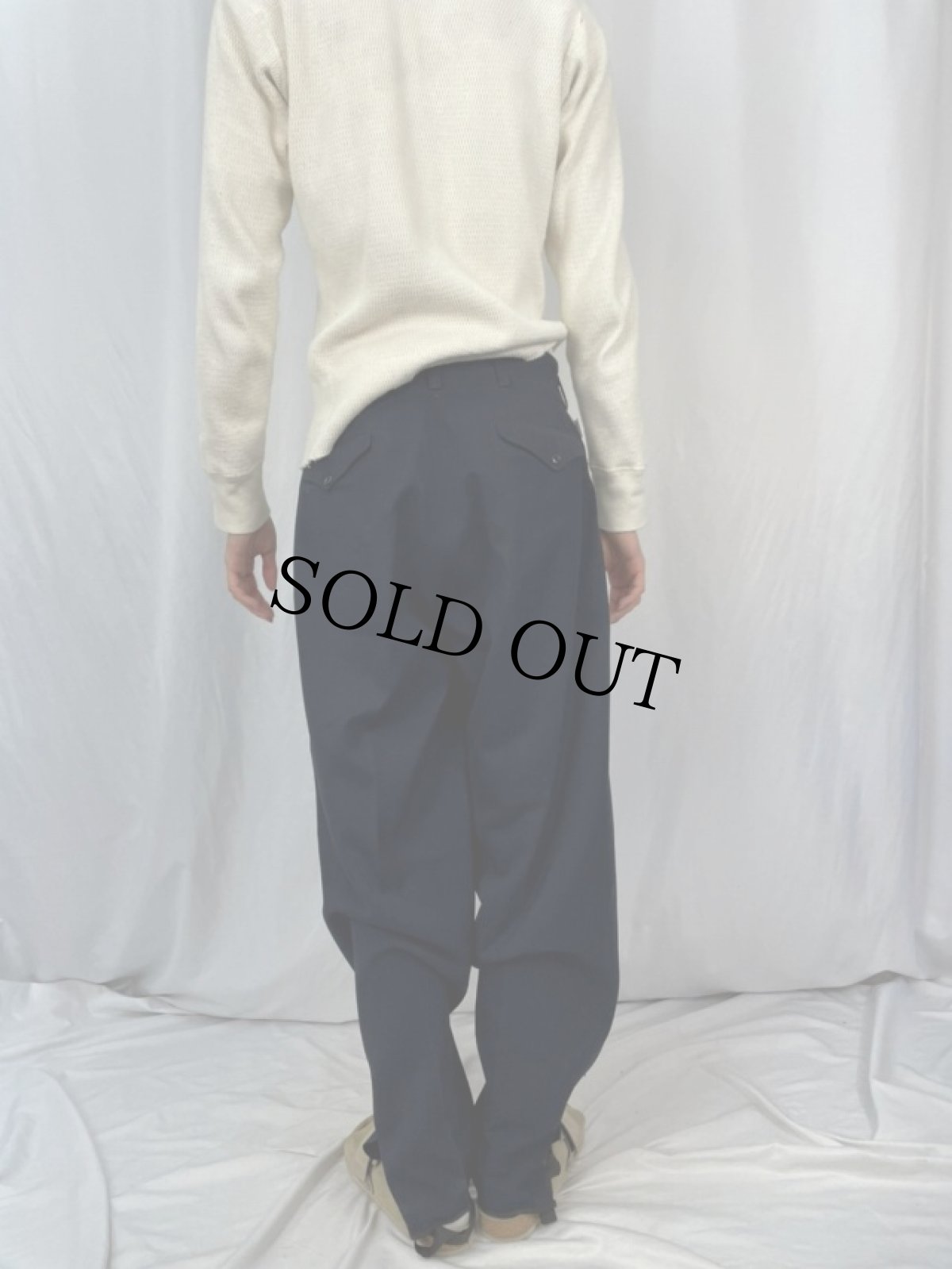 画像4: 50〜60's REAL SPORT SNOW CLOTH ウールギャバスキーパンツ W31 (4)