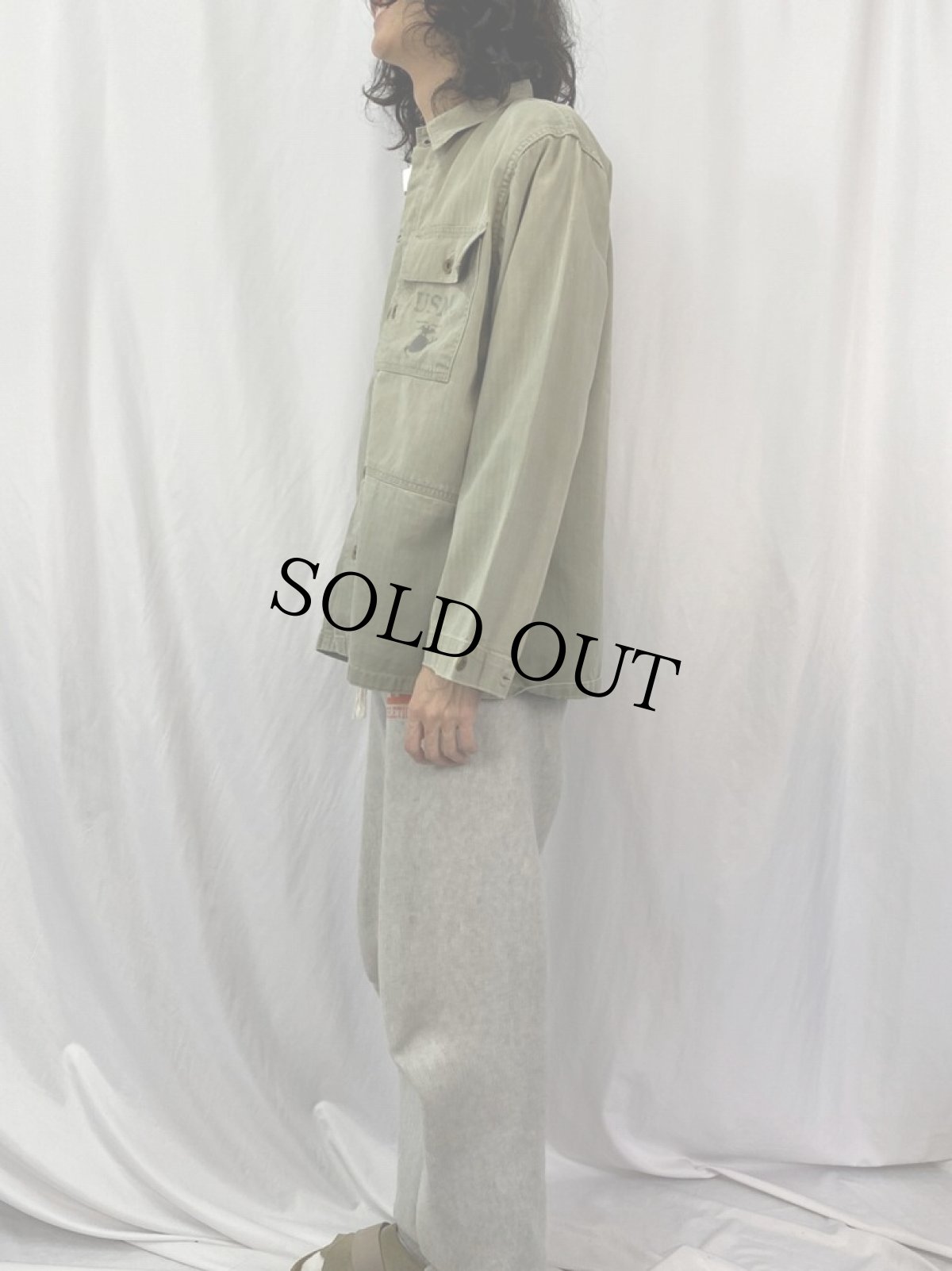 画像3: 40's USMC P-44 HBT ジャケット (3)