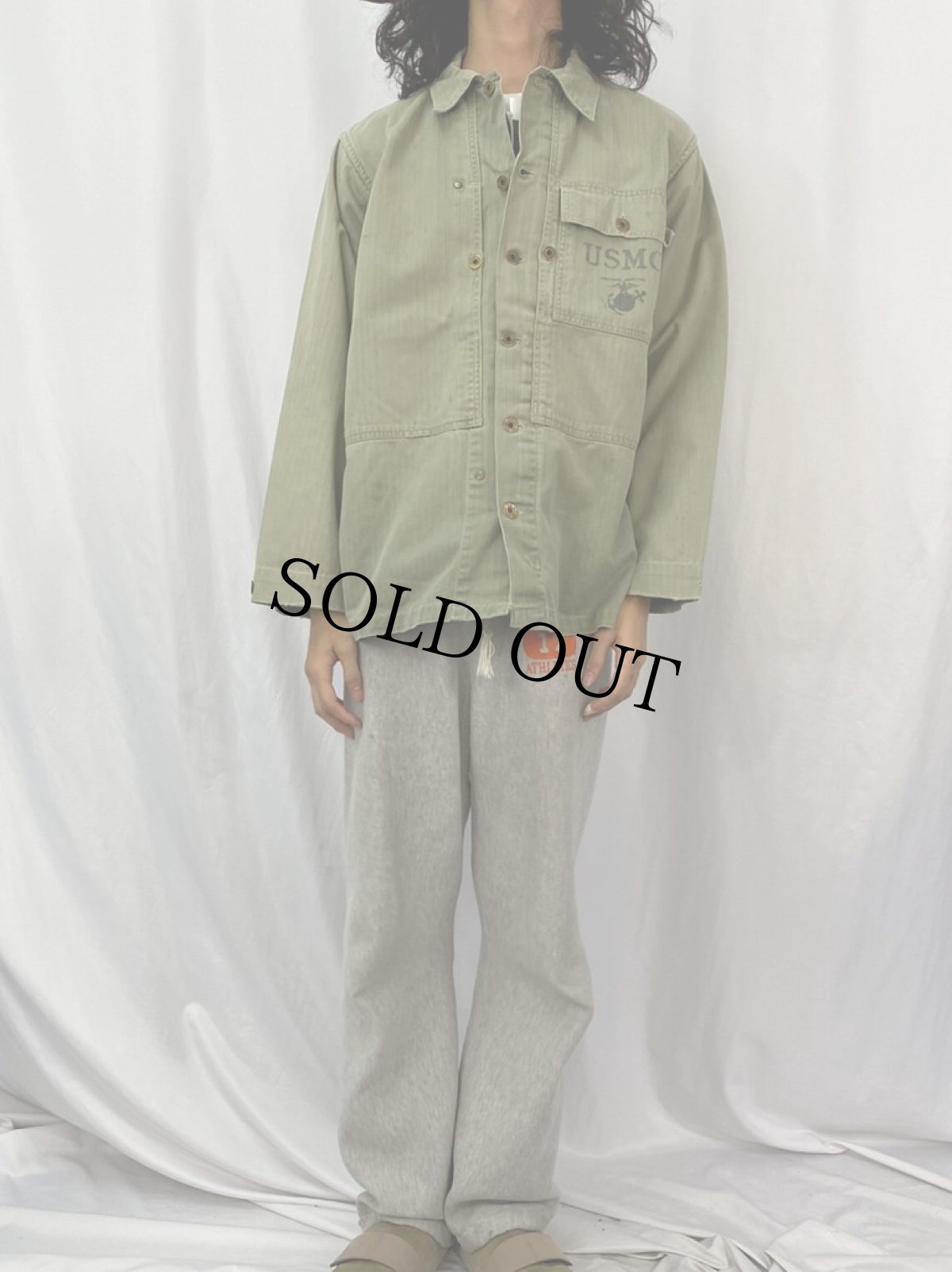 画像2: 40's USMC P-44 HBT ジャケット (2)