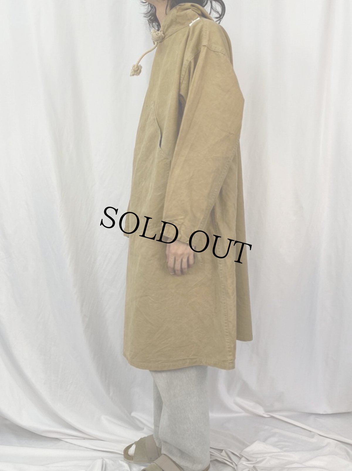 画像3: 40〜50's USA製 キャンバスロガースモックパーカー (3)