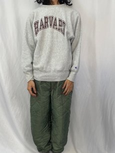 画像2: 90's Champion REVERSE WEAVE USA製 "HARVARD" プリントスウェット L (2)