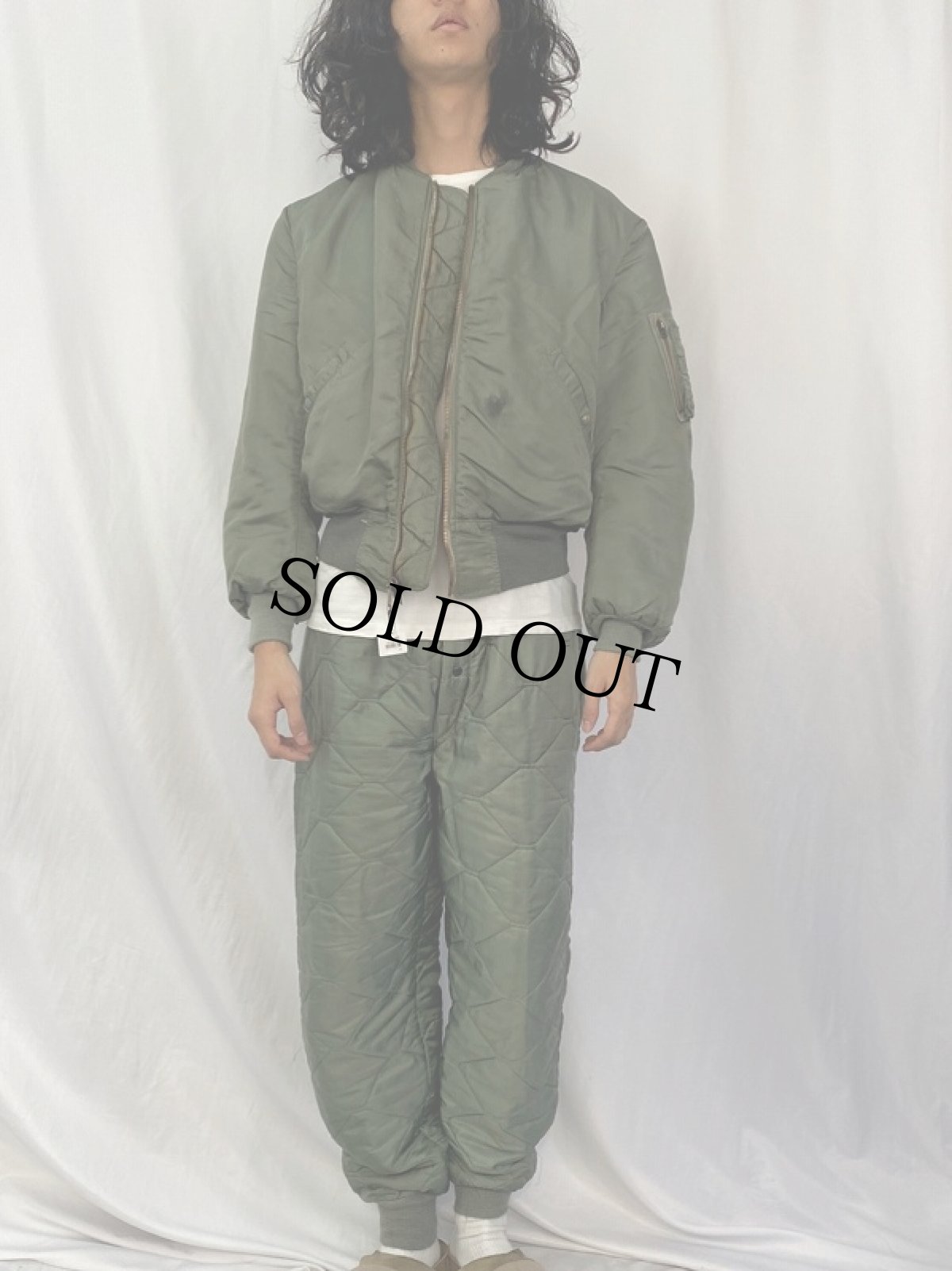 画像2: 60's U.S.AIR FORCE "MA-1 C-TYPE" フライトジャケット MEDIUM (2)