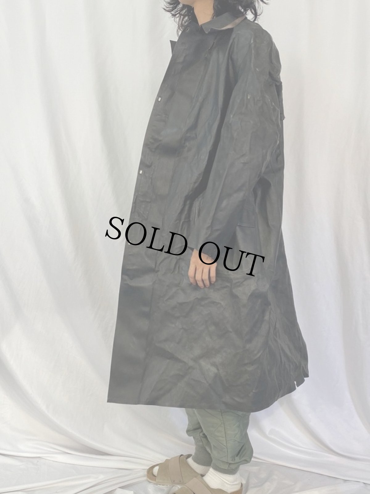 画像3: 30's HERCULES 巨人タグ ラバーコート (3)