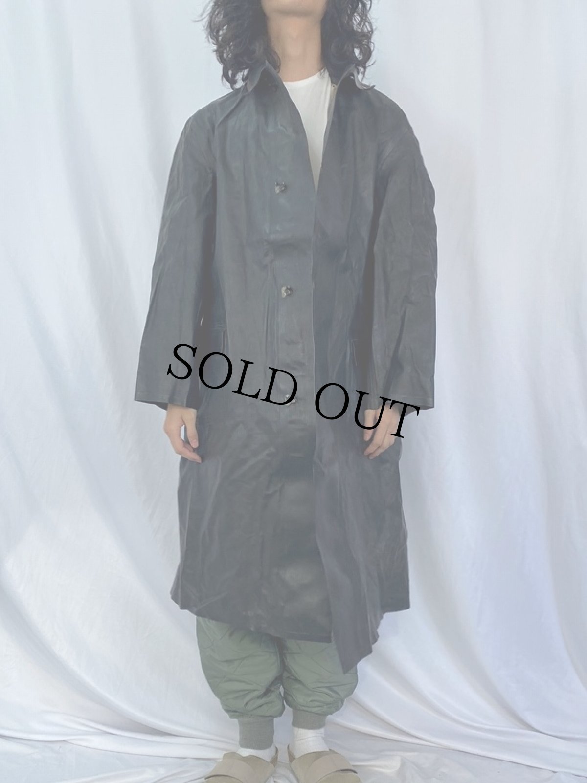 画像2: 30's HERCULES 巨人タグ ラバーコート (2)