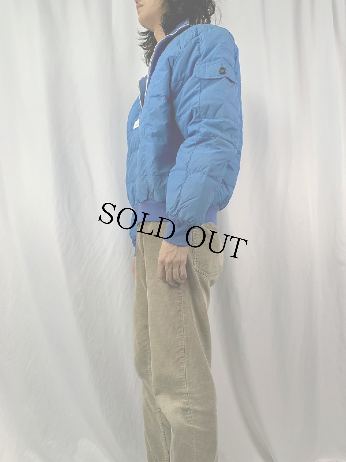 画像3: 80〜90's Eddie Bauer ハーフジップ プルオーバーダウンジャケット XL (3)